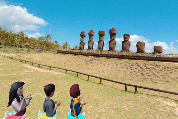 仲間と名所をめぐるバーチャル修学旅行