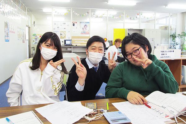 少人数制でアットホームな環境がある