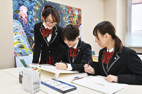 芸術分野を学ぶ仲間とともに成長できる
