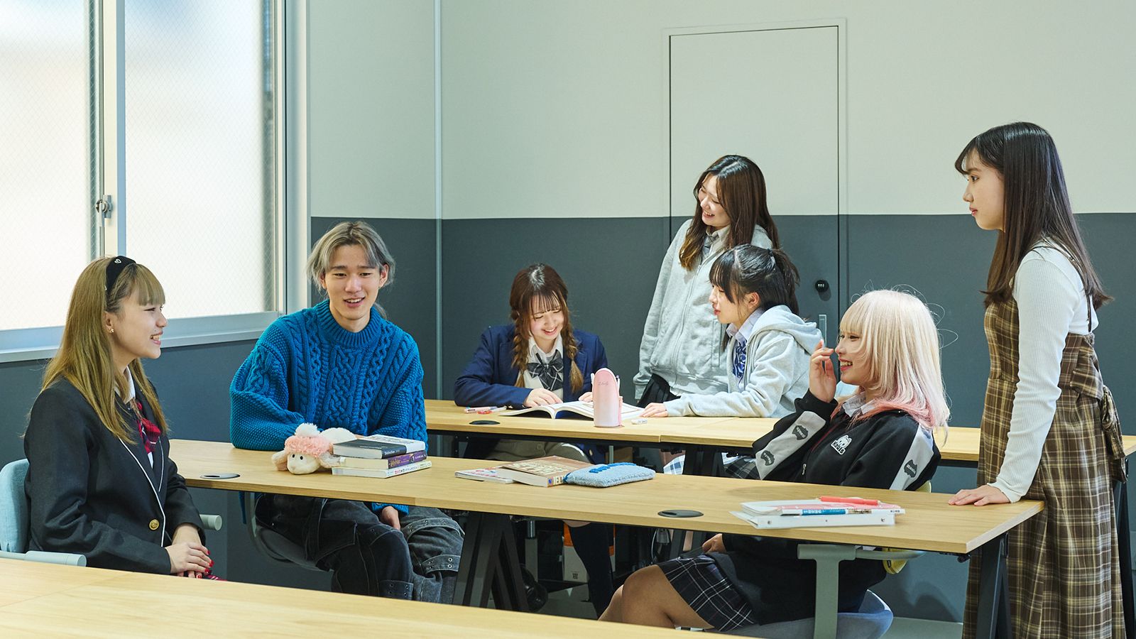 いろんな生徒がいる雰囲気の学校